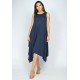Vestido Saruel Regata Malha Azul Marinho
