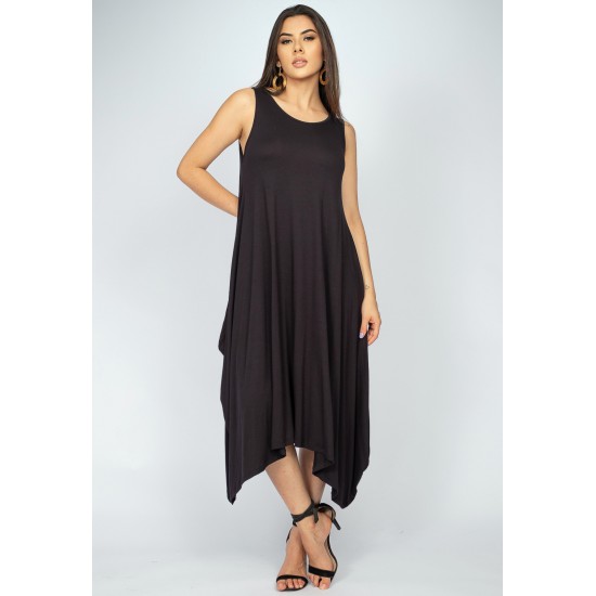 Vestido Saruel Regata Malha Preto