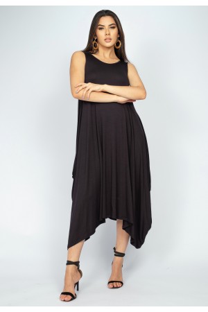 Vestido Saruel Regata Malha Preto