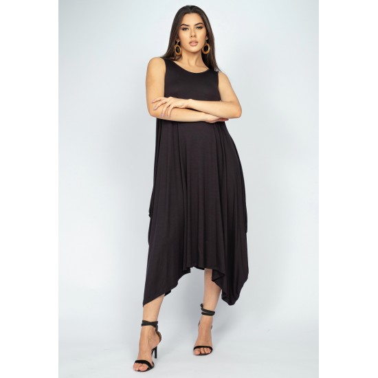 Vestido Saruel Regata Malha Preto