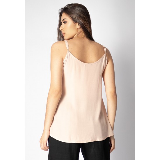 Blusa Regata Niterói Viscose Rosa Quartz