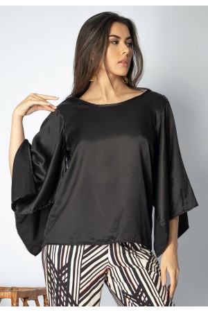 Blusa Goiti Viscose Preta Estelar