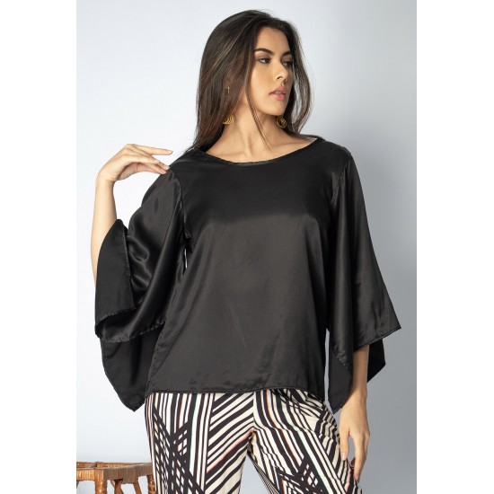 Blusa Goiti Viscose Preta Estelar
