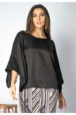 Blusa Goiti Viscose Preta Estelar