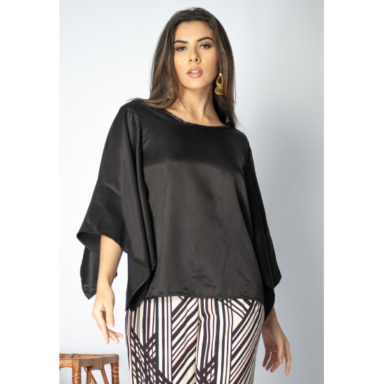 Blusa Goiti Viscose Preta Estelar
