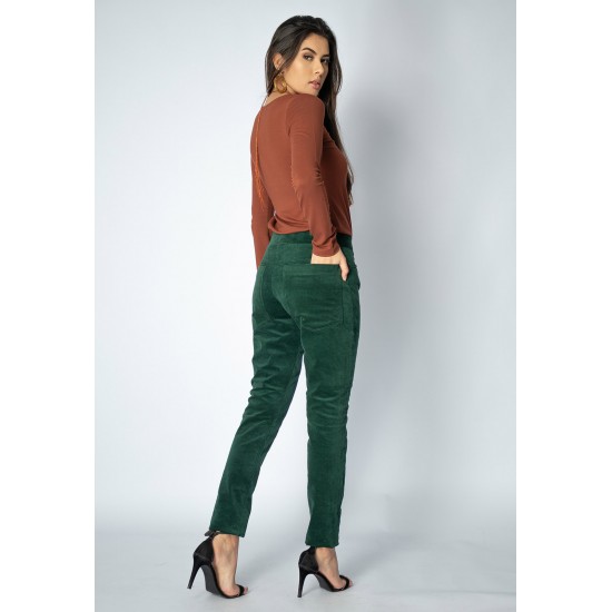 Calça Veludo Caaró Algodão Verde da Mata