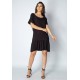 Vestido Curto Viscose Detalhe nas Costas Preto
