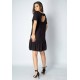 Vestido Curto Viscose Detalhe nas Costas Preto