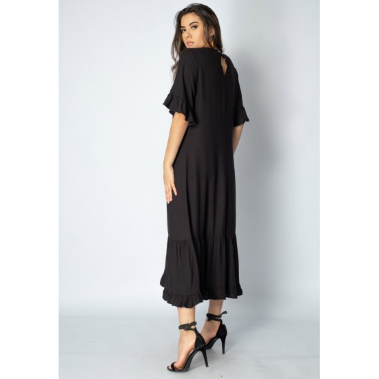 Vestido Midi Church Viscose Preto
