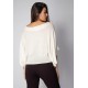 Blusa Bata Îandé Malha Off White