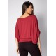 Blusa Bata Îandé Malha Bordô