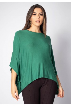 Blusa Asa Delta Malha Tupã Verde Jade