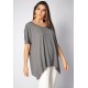 T-Shirt Ampla Malha Manga Curta Mescla