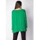 Blusa Ampla Malha Morcego Manga Longa Verde Light