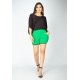 Short Recorte na Lateral Iguatemi Verde Light com Detalhe Preto