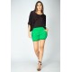 Short Recorte na Lateral Iguatemi Verde Light com Detalhe Preto