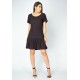 Vestido Curto Viscose Detalhe nas Costas Preto