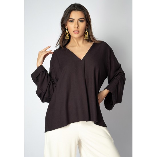 Blusa Acapu Ampla Preta