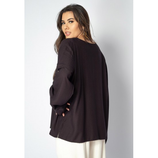 Blusa Acapu Ampla Preta