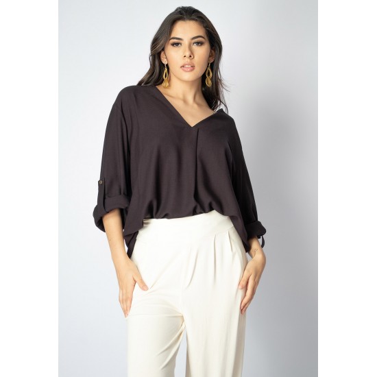 Blusa Acapu Ampla Preta