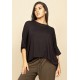 Blusa Asa Delta Malha Tupã Preta