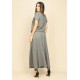 Vestido Longo Morcego Malha Mescla