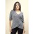 Blusa Pétalas de Algodão Dalila Mescla de Preto