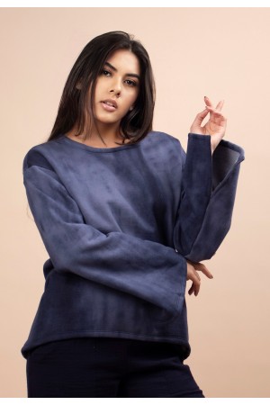 Blusa Moletom Azul Estelar 