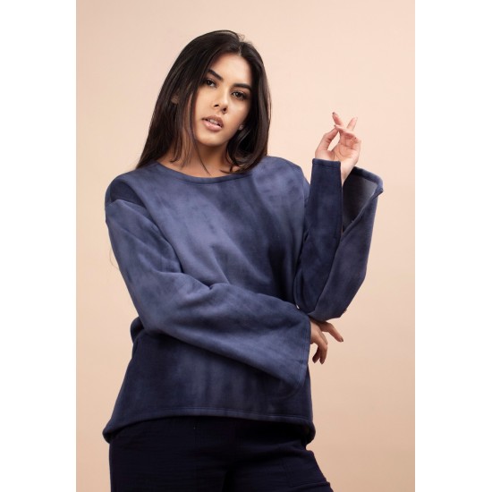 Blusa Moletom Azul Estelar 