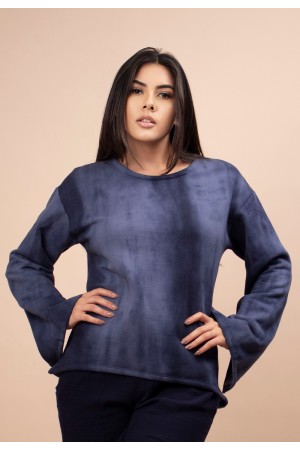 Blusa Moletom Azul Estelar 
