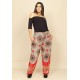 Calça Pantalona Reta Indy Colors Paisley Vermelho