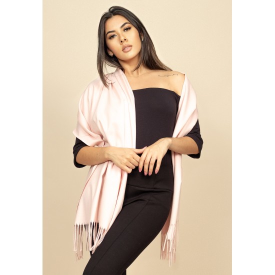 Echarpe Lenço Feminino Tipo Cashmere Tea Rose