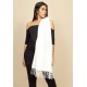 Echarpe Lenço Feminino Tipo Cashmere Branco