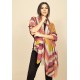 Echarpe Lenço Feminino Pashmina Geo Bordô