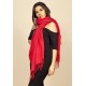 Echarpe Lenço Feminino Liso com Franja Rubi
