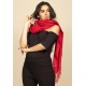 Echarpe Lenço Feminino Liso com Franja Rubi