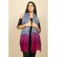 Echarpe Lenço Feminino Pashmina Xadrez Pink Blue