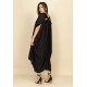 Vestido Kaftan Mutum Detalhes nas Costas Preto