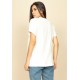 T- shirt Básica Bata Manga Curta Off White Cabrinha