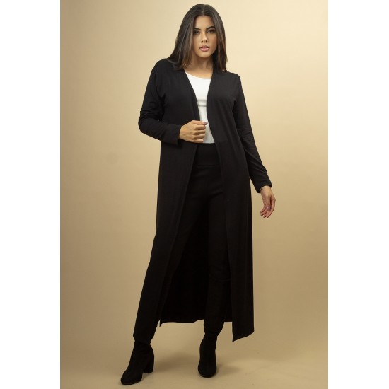 Casaco Malha Manga Longa Preto