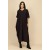 Vestido Kaftan Malha Saruel Preto