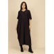 Vestido Kaftan Malha Saruel Preto