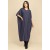 Vestido Kaftan Malha Saruel Azul Marinho