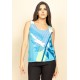 Blusa Regata Nhambu Viscose Estampa Brasil Tropical