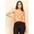 Blusa Regata Nhambu Viscose Estampa Alagoas Laranja