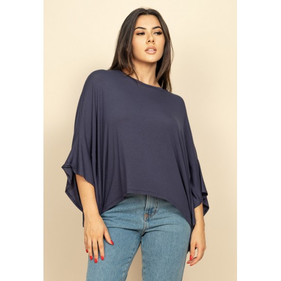 Blusa Asa Delta Malha Tupã Azul Marinho