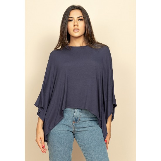 Blusa Asa Delta Malha Tupã Azul Marinho