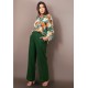 Calça Pantalona Verde Musgo