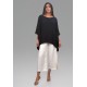 Blusa Poncho Baguari Amplo Estampa Preto