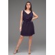 Vestido Plano Curto Preto